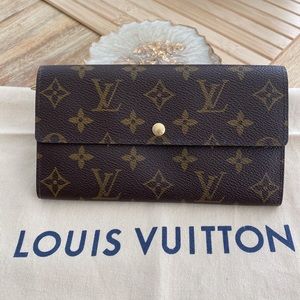 Louis Vuitton Pochette Porte Monnaie Credit Monogram Canvas Wallet